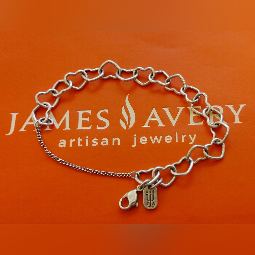 🆕 James Avery Connected Hearts Charm Bracelet